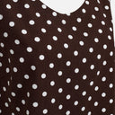 Blusa de lunares marrón - Freequent