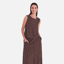 Blusa de lunares marrón - Freequent