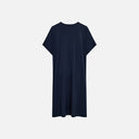 Vestido drapeado azul marino - Freequent