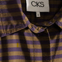 Vestido camisero verde de rayas - CKS