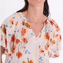 Vestido floral con volantes en la manga - Freequent