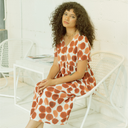 Vestido midi de topos con bolsillos - PAN