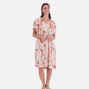 Vestido floral con volantes en la manga - Freequent