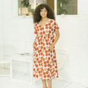 Vestido midi de topos con bolsillos - PAN
