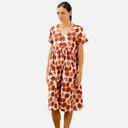 Vestido midi de topos con bolsillos - PAN