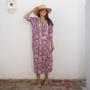 Vestido estampado midi - O´Mareta
