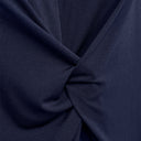 Vestido drapeado azul marino - Freequent