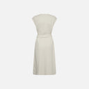Vestido midi elástico con cinturón - Freequent