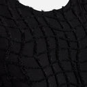 Vestido negro texturizado - Freequent
