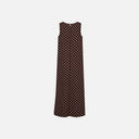 Vestido midi de lunares marrón - Freequent