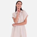 Vestido camisero midi fluido - Freequent