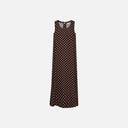 Vestido midi de lunares marrón - Freequent