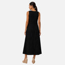 Vestido negro texturizado - Freequent