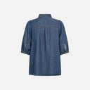 Camisa vaquera mangas abullonadas - Freequent