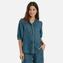 Camisa vaquera mangas abullonadas - Freequent