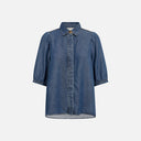 Camisa vaquera mangas abullonadas - Freequent