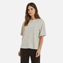 Camiseta crudo de mujer Freequent de manga corta
