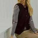 Camiseta rayas marino y crudo - Freequent