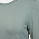 Detalle del tejido de la camiseta Iceberg Green 95% viscosa y 5% elastano