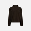 Vista trasera de la chaqueta corta para mujer con cuello camisero de Freequent.