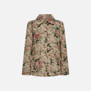 Chaqueta tapiz floral en beige - Freequent