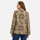 Chaqueta tapiz floral en beige - Freequent