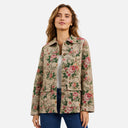 Chaqueta tapiz floral en beige - Freequent