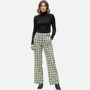 Pantalón ancho cuadros