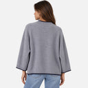 Jersey cuello chimenea fleco - Martina K