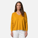 Jersey de punto fino con cuello pico - Orfeo