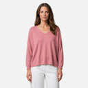 Jersey de punto fino con cuello pico - Orfeo