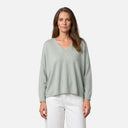 Jersey de punto fino con cuello pico - Orfeo