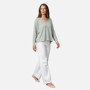 Jersey de punto fino con cuello pico - Orfeo