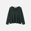 Jersey de punto fino con cuello pico - Orfeo