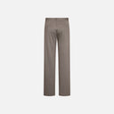 Vista trasera del pantalón FQBONNIE de Freequent en tonos beige y topo