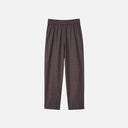 Pantalón marrón de Studio Manna con raya fina y lúrex