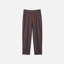 Pantalón marrón de Studio Manna con raya fina y lúrex