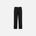 Pantalón recto de vestir para mujer Freequent en color negro, vista frontal.