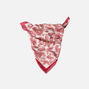Pañuelo corto estampado paisley rojo para mujer de Systemaction